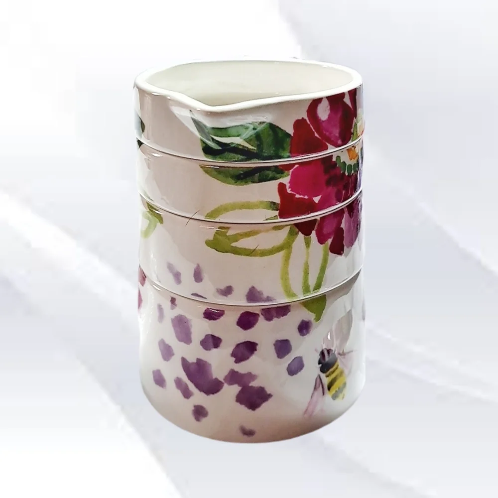 TAG ~ Floral Measuring Cups and Bowl Set